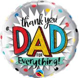 Qualatex Folieballon Thank you Dad 45cm