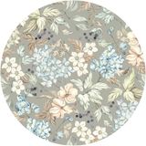 Ambiance Sticker Vliesbehang voorgelijmd reuzenmuurschilderingen bloemstuk landelijke aquarel - H60 x L60 cm