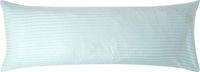 Homescapes Satijn Streep Katoen Kussensloop 50x140 cm Langwerpig – Aquablauw – 100% Egyptisch Katoen – Draaddichtheid 330