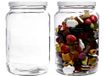 mikken Weckpot set van 2 1,7 liter met schroefdop, voorraadpot, glazen doos incl. etiketten (wit)
