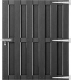 vidaXL Poort 100x112 cm HKC Grijs