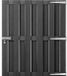 vidaXL Poort 100x112 cm HKC Grijs