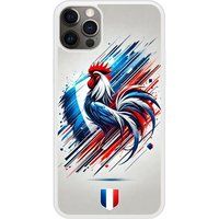 Coq francais Verstevigd hoesje met sublimatie bedrukking, compatibel met Apple iPhone 12
