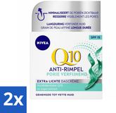 NIVEA Q10 POWER Dagcrème Anti-Rimpel Gezichtscrème SPF 15 - 2 x 50 ml