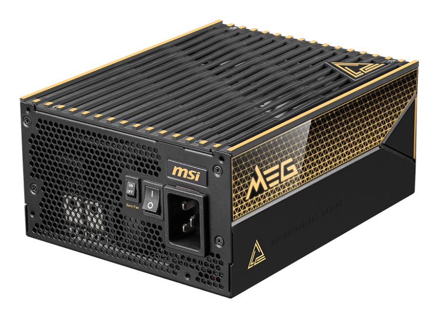 MSI MEG Ai1600T PCIE5 1600W 80 Plus Titanium Volledig Modulair ATX Zwart
