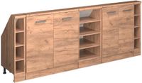 Vicco R-Line Keukenkast voor schuine wand – 210 cm Set van 5 Krachtige eik goud