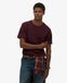 Superdry T-shirt Homme Essentials Coupe Décontractée Rouge Taille : XL