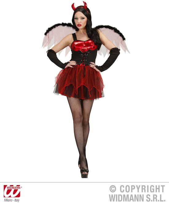 Vegaoo Sexy rode duivelin Halloween kostuum voor vrouwen - Verkleedkleding - Small