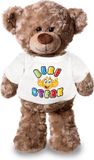 Bellatio Decorations Shoppartners Bv Knuffel teddybeer - bere sterk - 24 cm - pluche - met shirt - beterschap - cadeau