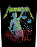 Rock Off Metallica - And Justice for All Rugpatch - Zwart