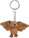 Nature Planet Vleermuis sleutelhanger knuffel 6 cm - Bruin