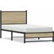 Maison Exclusive Lit en métal exclusif, finition chêne Sonoma, sans matelas, dimensions 80x200 cm