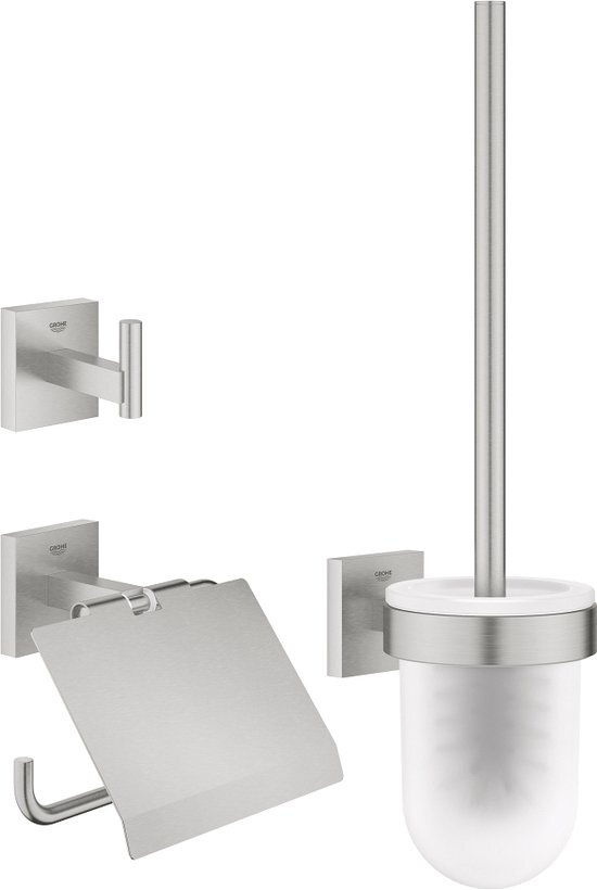 GROHE Start Cube Accessoiresset 3-in-1 - supersteel (RVS look) 41123DC0