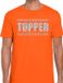 Bellatio Decorations Shoppartners Bv Oranje Topper shirt in zilveren glitter letters heren - Toppers dresscode kleding L
