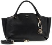 GUESS Gilda 3 Compartment Satchel Black Zwart
