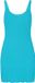 MyMo robe turquoise rayé sans manches courte moulante viscose polyamide