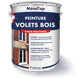 Métaltop Peinture Volets Bois - Vert Pâle - Ral 6021 - 15 L
