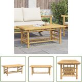 vidaXL Salontafel bamboe 110x55x45 cm