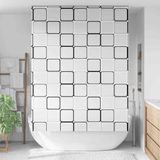 Maison Exclusive - Rideau de douche, dimensions 150x240 cm, largeur du tissu : 146 cm