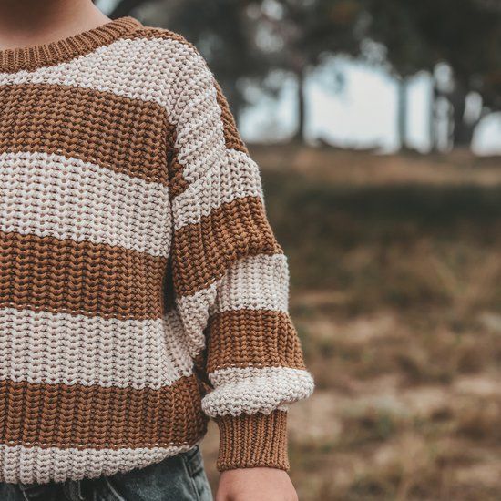 Your Wishes Stripe Knit Truien & Vesten Jongens - Sweater - Hoodie - Vest- Multi - Maat 98/104