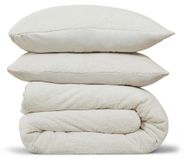 Dekbedovertrek Teddy Fleece Tweepersoons 200x220 cm met Kussenslopen