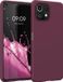 kwmobile telefoonhoesje geschikt voor Xiaomi 11 Lite (5G) NE / Mi 11 Lite (5G) - Hoesje voor smartphone - Back cover in bordeaux-violet