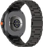 Merkloos / Sans marque Universeel 20MM Horloge Bandje / Smartwatch Bandje Hoogwaardig Roestvrij Staal met Schakels Zwart
