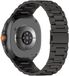 Merkloos / Sans marque Universeel 20MM Horloge Bandje / Smartwatch Bandje Hoogwaardig Roestvrij Staal met Schakels Zwart