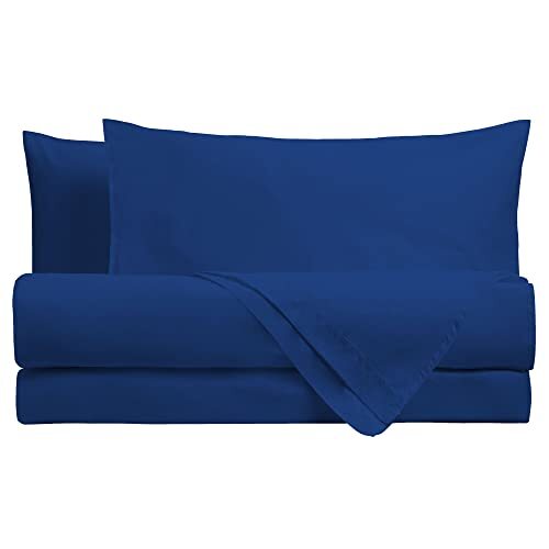 SOLO SOPRANI Beddengoedset voor tweepersoonsbed, eenkleurig, blauw