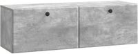 vidaXL Wandmontage TV-kast 98 x 31 x 30 cm Betongrijs Bewerkt hout