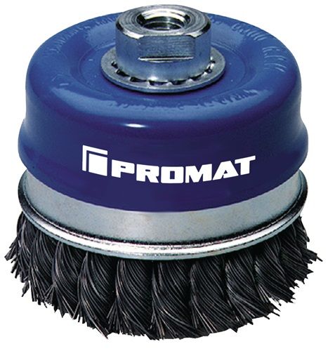 Promat/Tecwerk Potborstel | d. 65 mm draaddikte 0,35 mm | staal | 12500 min-¹