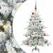 vidaXL Sapin de Noël artificiel articulé blanc 150 cm PVC et acier