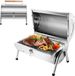 Unyqoos® Grill compacte et portable en acier inoxydable pliable pour camping et pique-nique