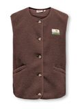 ONLY GIRLS KIDS ONLY Gilet KOGBABY Gilet Chocolate Martini Polyester Kinderen Maat 140