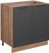 Vicco Fame-Line Meuble bas de cuisine – 80 cm avec étagère, WB Antraciet Gris foncé