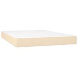 VidaXL 347779 Matras met binnenvering Tweepersoons Medium 140x190x20 cm Crème/Wit