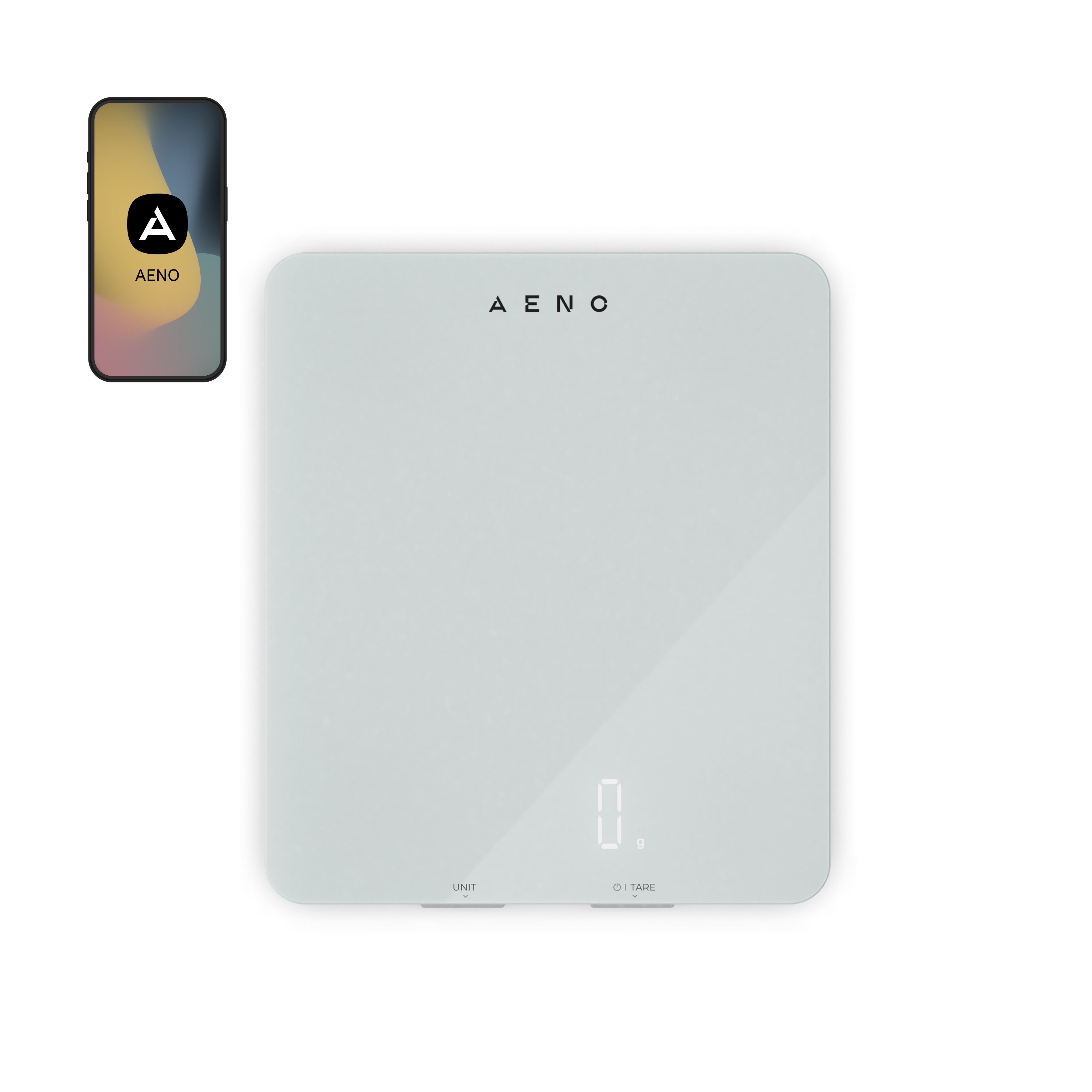 AENO KS1S Smart Keukenweegschaal - 8 kg - Bluetooth - Wit