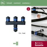 Paulmann Plug & Shine verdeler 3-voudig IP68 Zwart - E38VF