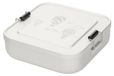 Alubix Lunchbox Aluminium Argent, sans BPA, fermeture à clip, couvercle amovible, 17,5x17,5x5 cm
