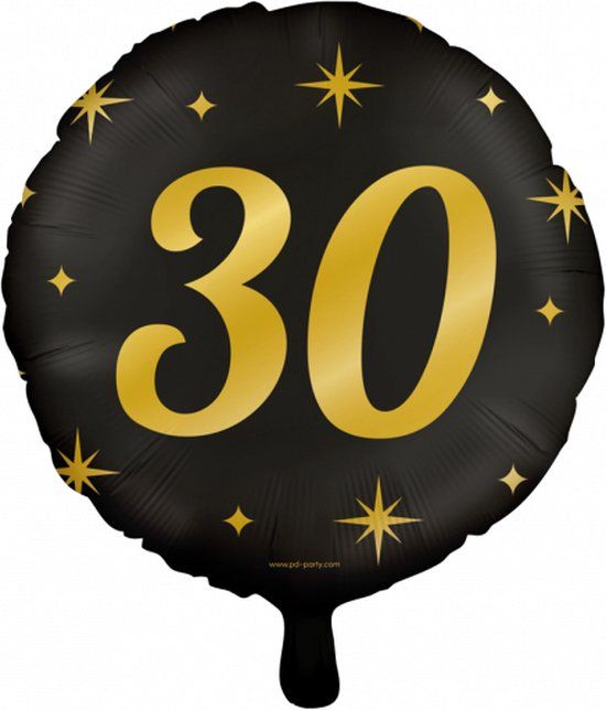 Paperdreams - Folieballon Classy Party - 30 jaar - Multi