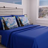 PETTI Artigiani Italiani - Beddengoedset voor tweepersoonsbed, nachtlaken, laken, tweepersoonsbed, bedrukt op kussenslopen, 100% Made in Italy