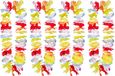 Boland Hawaii krans/slinger - 4x - Tropische/zomerse kleuren mix - Bloemen hals slingers