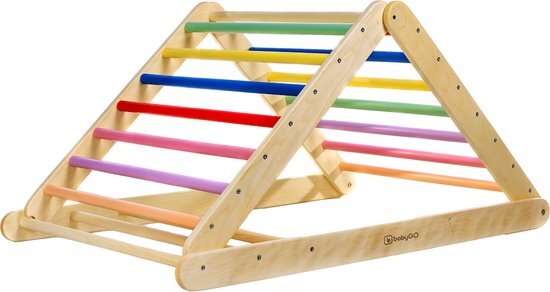 BabyGo Woodland Colored XXL Houten Klimdriehoek 99922