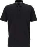 OLYMP Poloshirt Piqué Zwart - Maat S - Heren