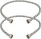 KOTARBAU® 2 Pièces - Tuyau de raccordement flexible 1/2" x 1/2" - Tuyau de robinet flexible 80 cm - Tuyau de raccordement sanitaire - Tuyau de connexion flexible - Tuyau de raccordement pour robinetterie - avec tresse en acier inoxydable