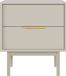 Selsey - VIVIARO - Nachtkastje met twee lades - 54 cm - Grijsbeige
