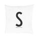 Design Letters Persoonlijke kussensloop A-Z (80 x 80) S, Wit, One Size