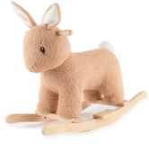 Bol Schommeldier Konijn Beige Wit Hout Bouclé 1 Jaar