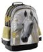Sac à dos pour enfants, idéal pour les amateurs de chevaux, avec de grands compartiments et un porte-bouteille