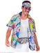 Widmann Milano 80s Shirt Funky Fashion Unisex XXL Wit / BeigeMulticolor